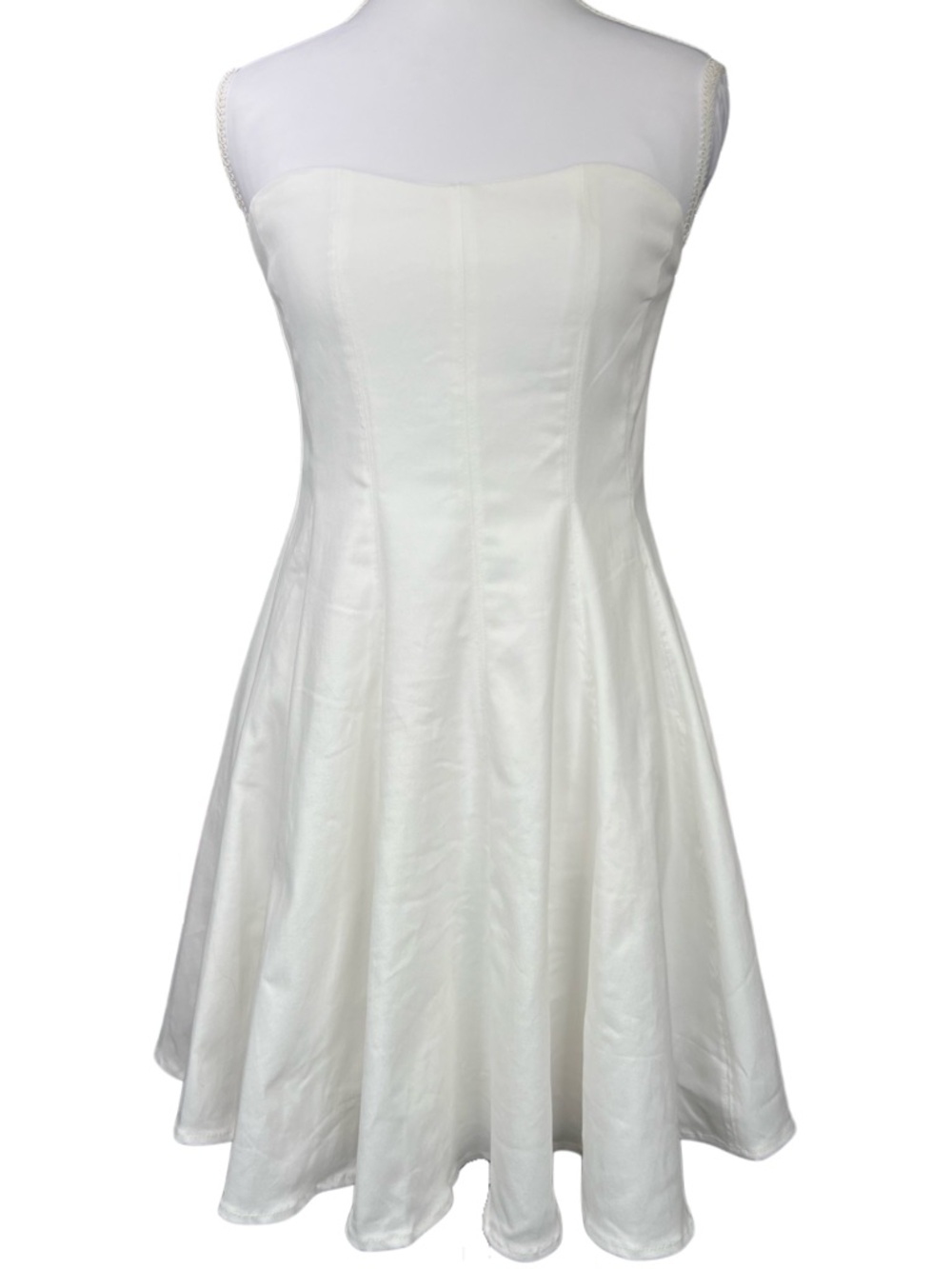 Altar’d State White Strapless Fit & Flare Mini Dress NWT Size Medium